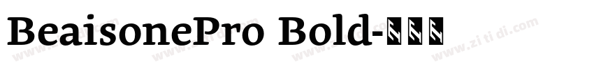 BeaisonePro Bold字体转换